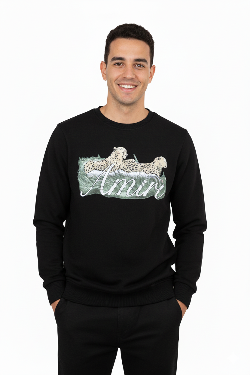 Oppland Erkek Sweatshirt Regular Fit Pamuklu Kumaş iki iplik Baskılı OPES26AMRMOD15